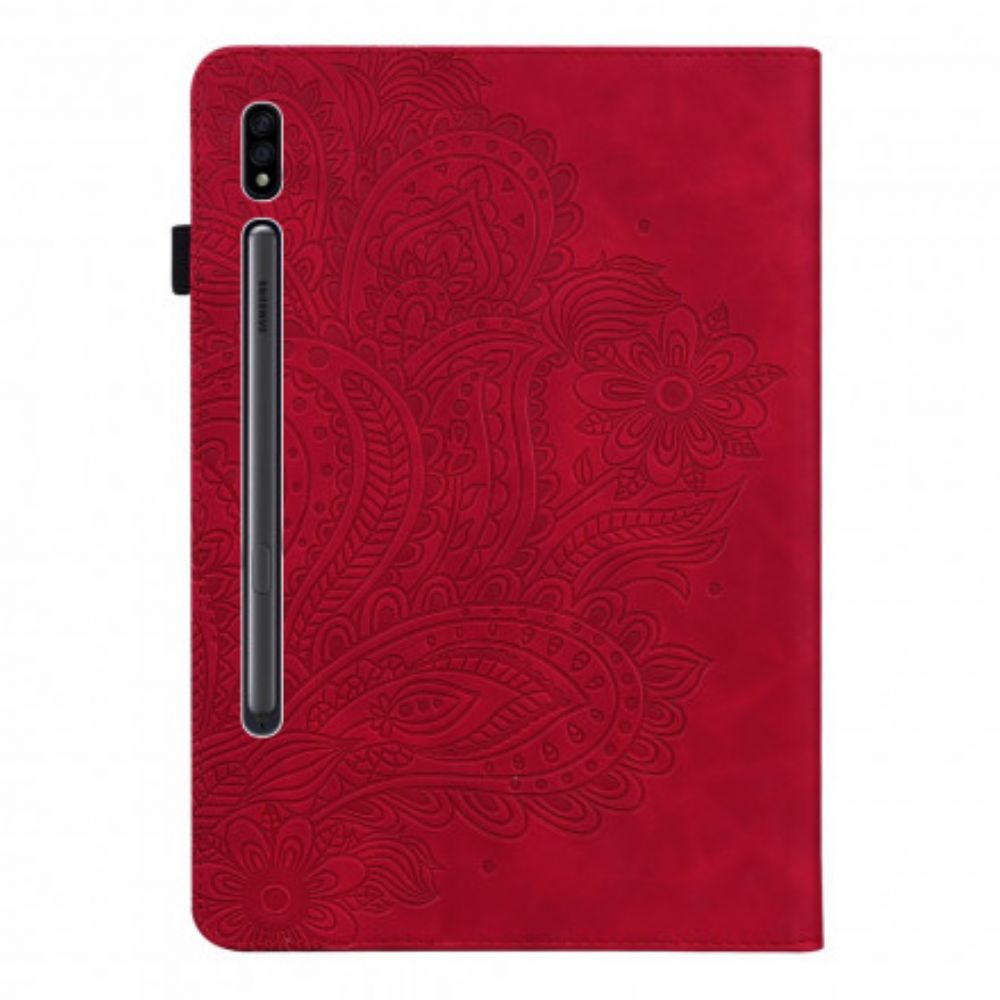 Case Für Samsung Galaxy Tab S7 / Tab S8 Blumendruck