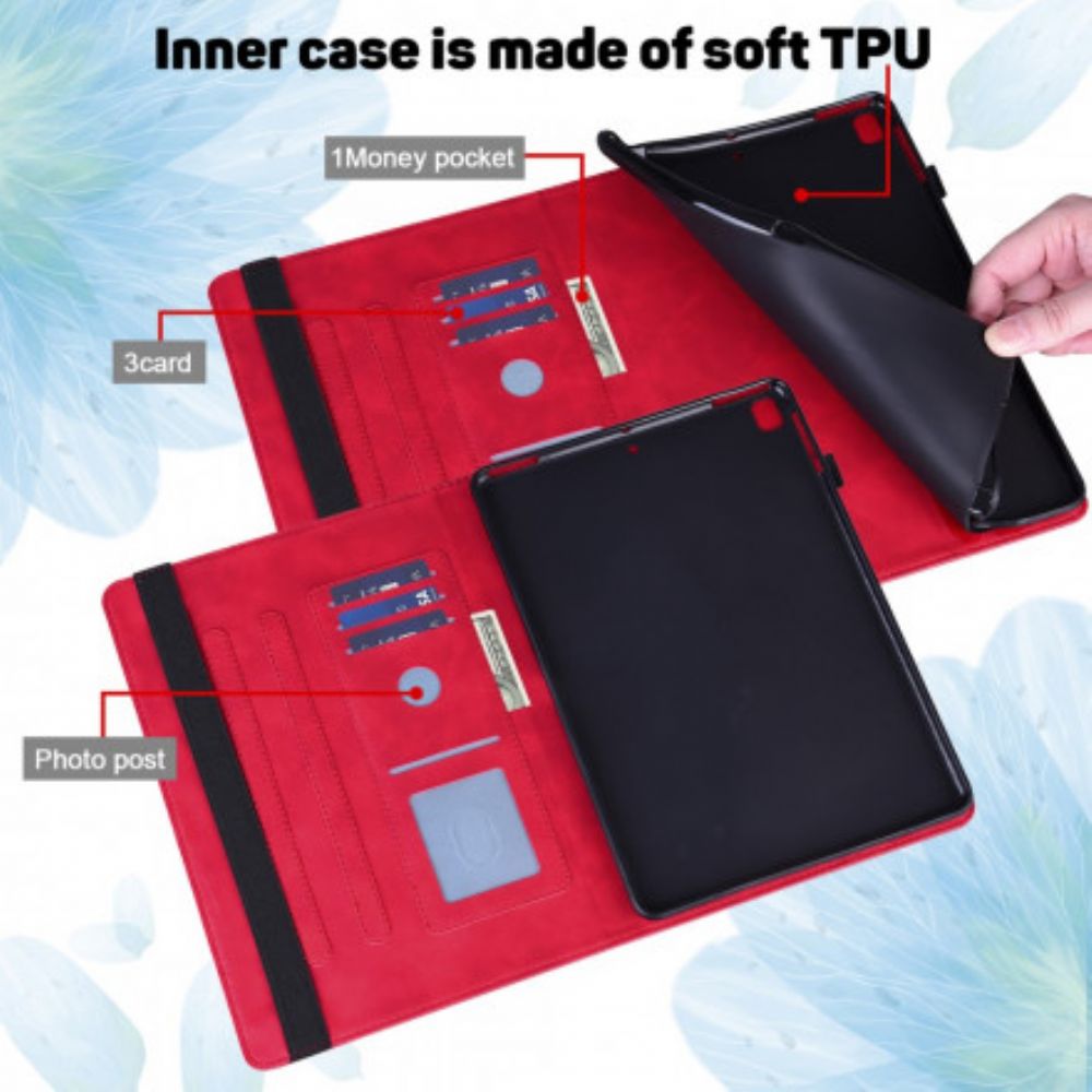 Case Für Samsung Galaxy Tab S7 / Tab S8 Blumendruck