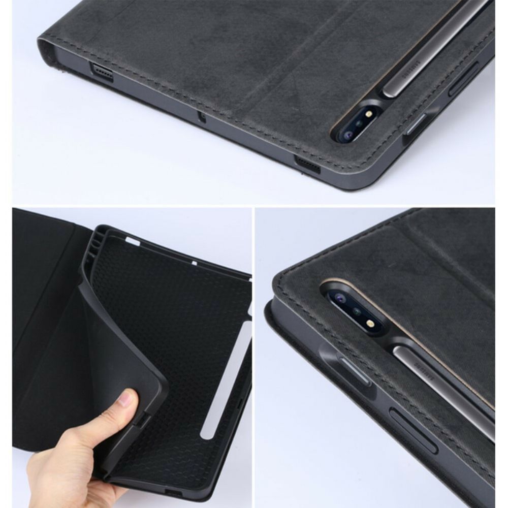 Case Für Samsung Galaxy Tab S7 / Tab S8 Business-ledereffekt