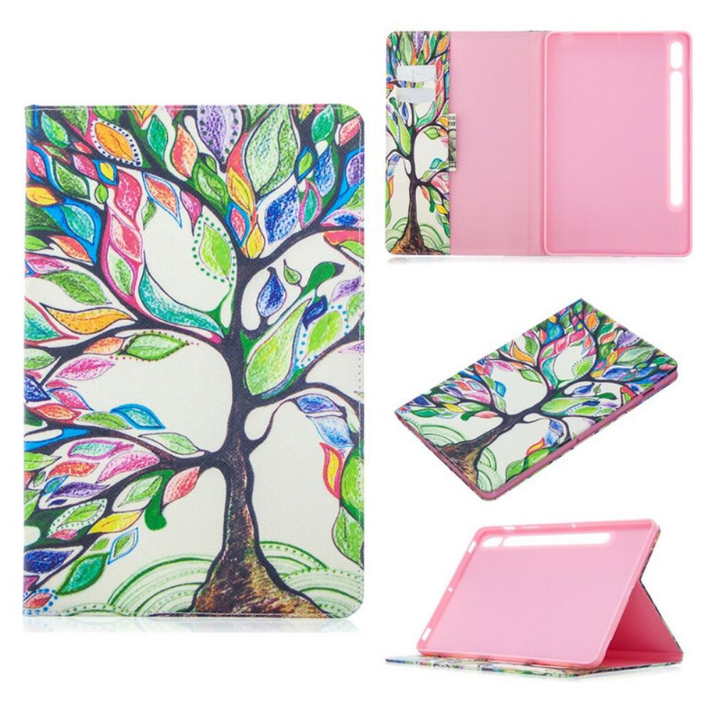 Case Für Samsung Galaxy Tab S7 / Tab S8 Farbiger Baum