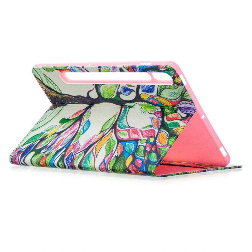 Case Für Samsung Galaxy Tab S7 / Tab S8 Farbiger Baum