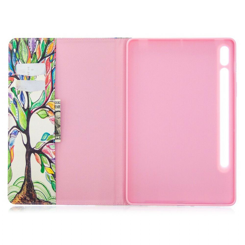 Case Für Samsung Galaxy Tab S7 / Tab S8 Farbiger Baum