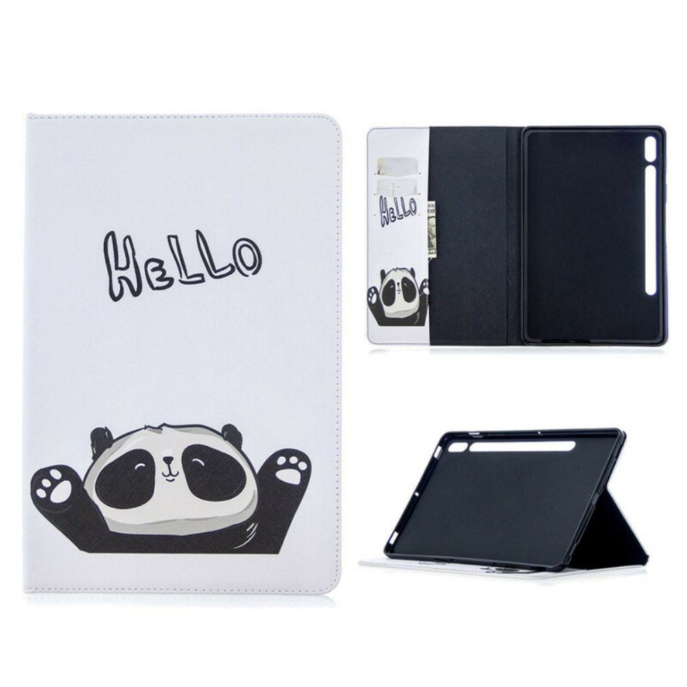 Case Für Samsung Galaxy Tab S7 / Tab S8 Panda-druckmuster