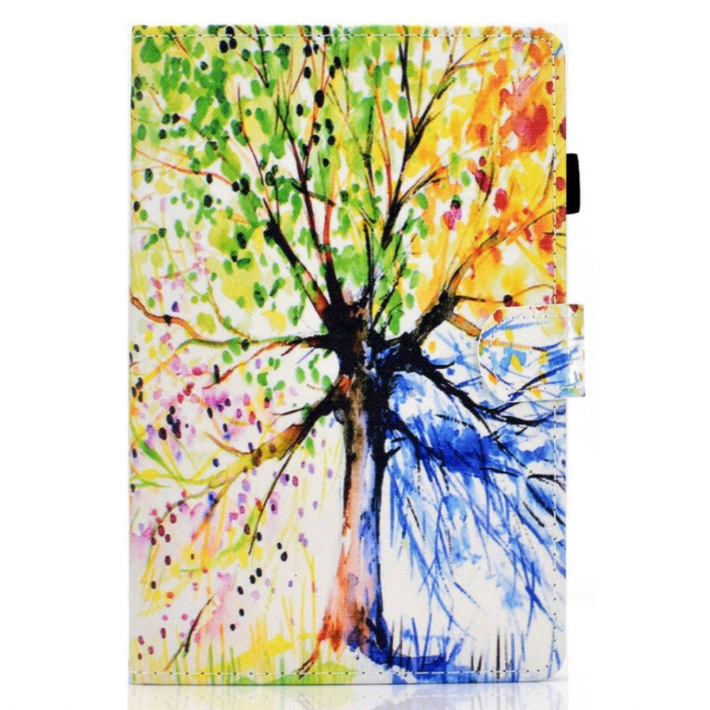 Flip Case Für Samsung Galaxy Tab S7 / Tab S8 Aquarellbaum