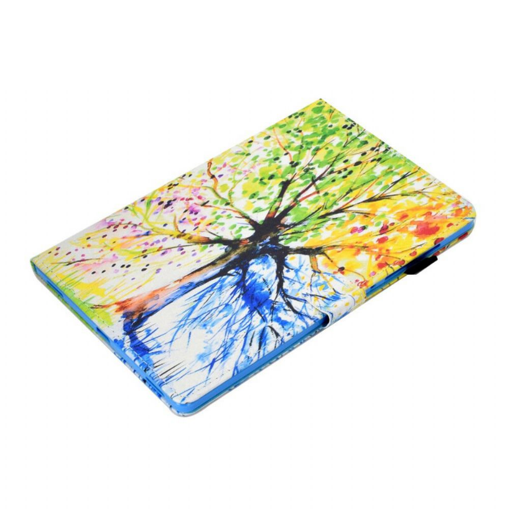 Flip Case Für Samsung Galaxy Tab S7 / Tab S8 Aquarellbaum