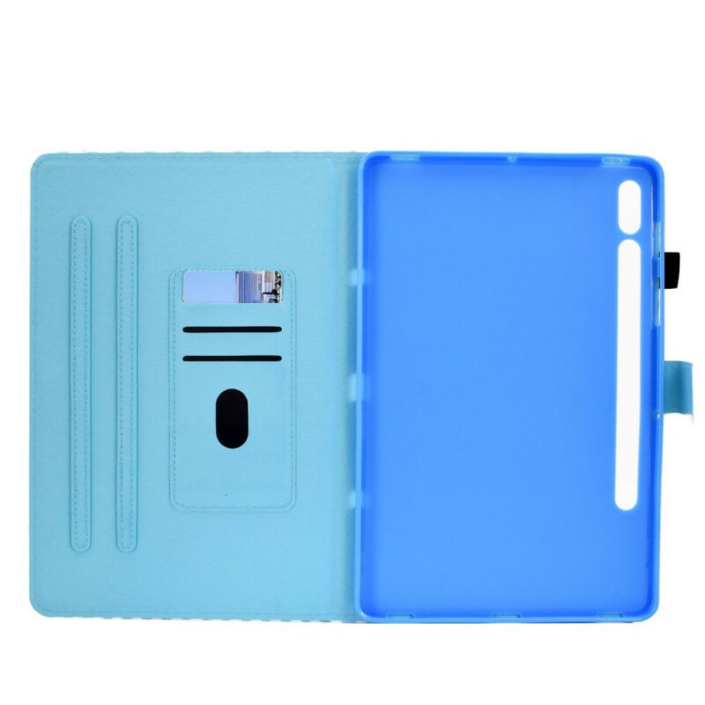 Flip Case Für Samsung Galaxy Tab S7 / Tab S8 Aquarellbaum