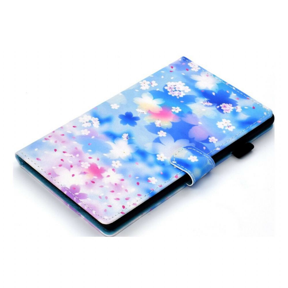 Flip Case Für Samsung Galaxy Tab S7 / Tab S8 Aquarellblumen