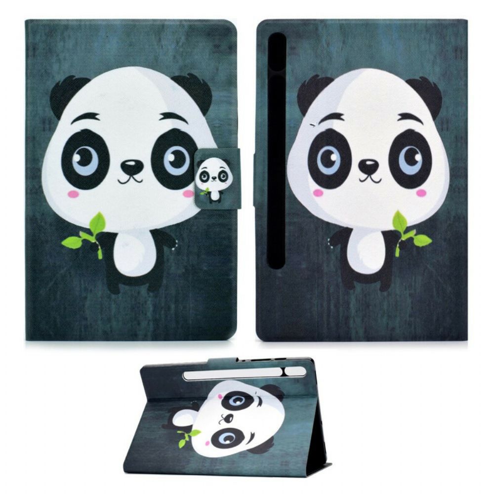 Flip Case Für Samsung Galaxy Tab S7 / Tab S8 Baby-panda