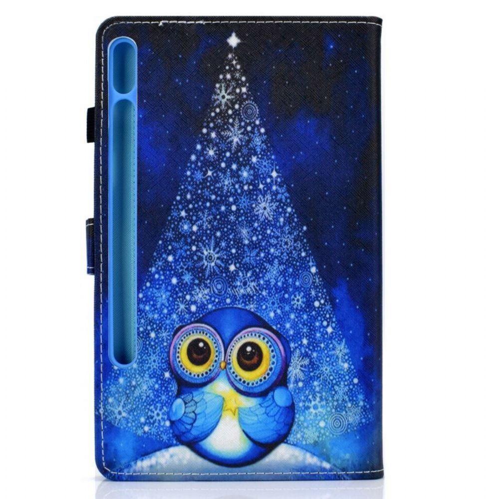 Flip Case Für Samsung Galaxy Tab S7 / Tab S8 Eule