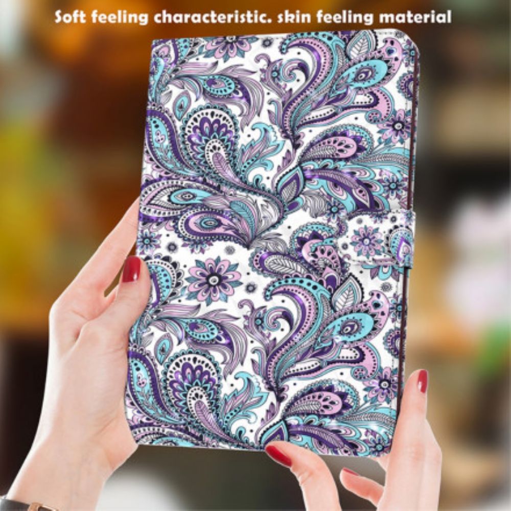 Flip Case Für Samsung Galaxy Tab S7 / Tab S8 Paisley-muster