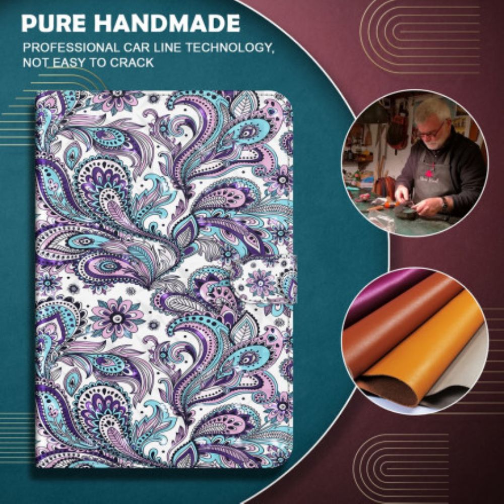 Flip Case Für Samsung Galaxy Tab S7 / Tab S8 Paisley-muster