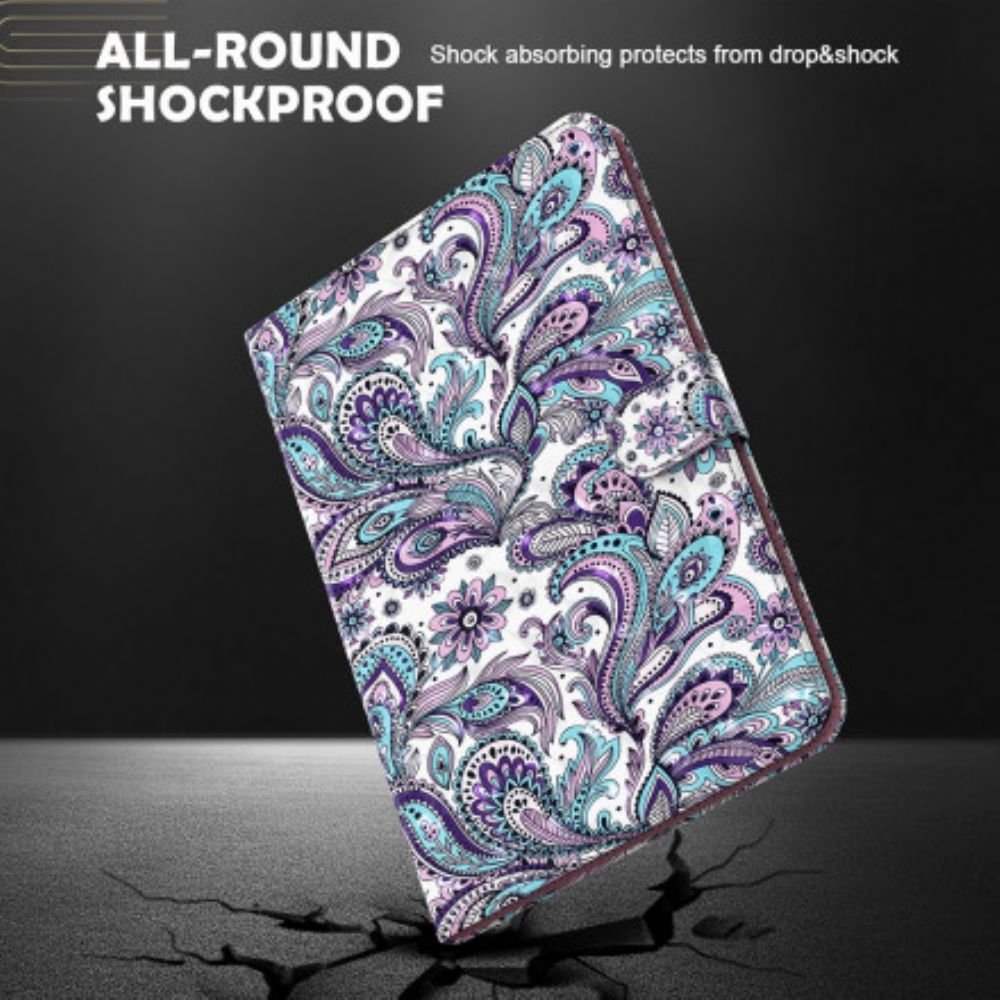 Flip Case Für Samsung Galaxy Tab S7 / Tab S8 Paisley-muster