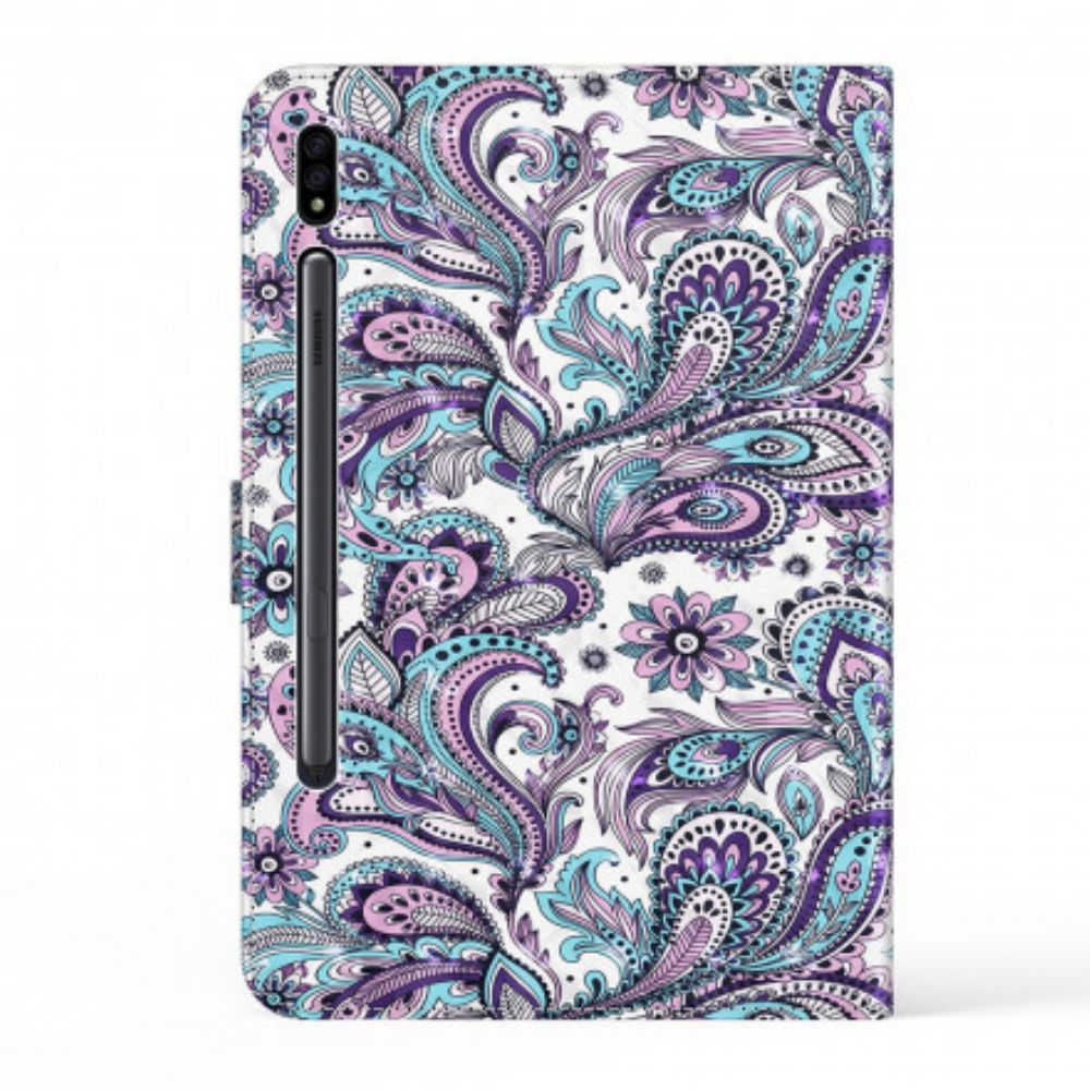 Flip Case Für Samsung Galaxy Tab S7 / Tab S8 Paisley-muster