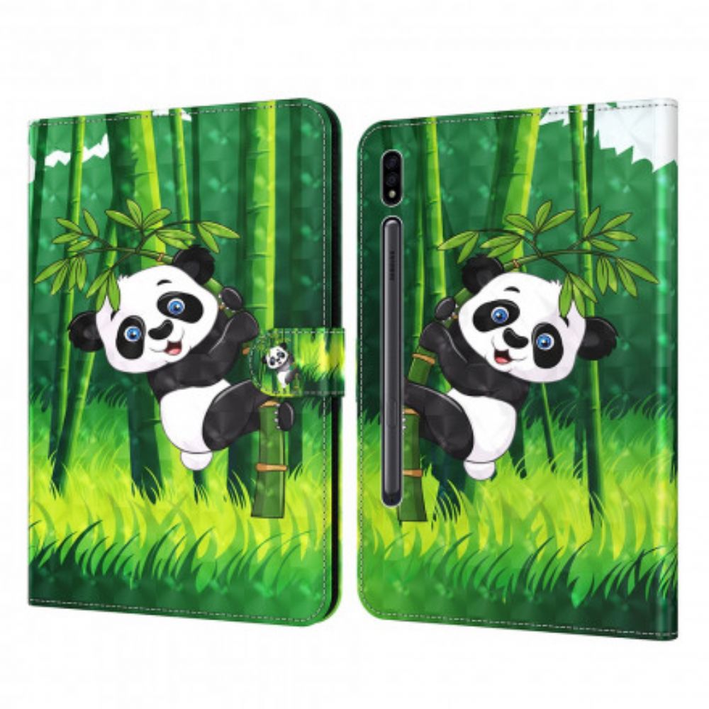 Flip Case Für Samsung Galaxy Tab S7 / Tab S8 Panda