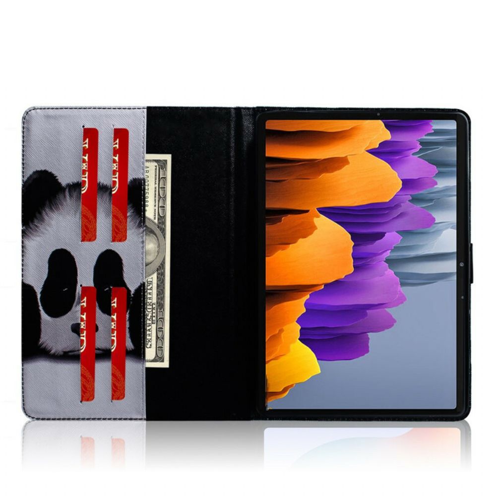 Flip Case Für Samsung Galaxy Tab S7 / Tab S8 Pandakopf