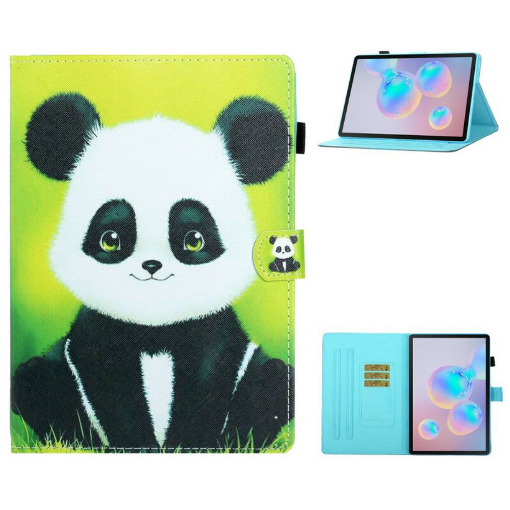 Flip Case Für Samsung Galaxy Tab S7 / Tab S8 Süßer Panda