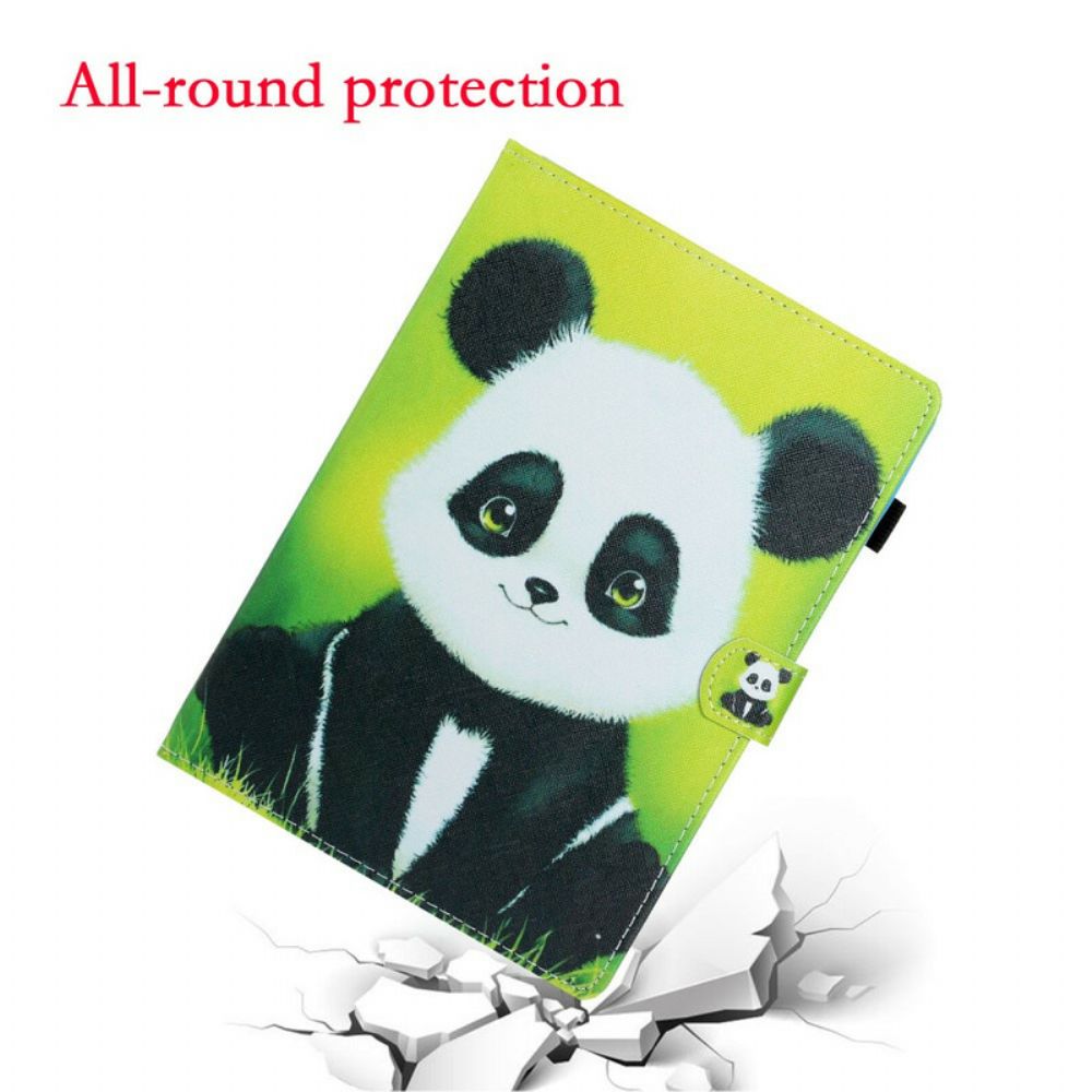 Flip Case Für Samsung Galaxy Tab S7 / Tab S8 Süßer Panda