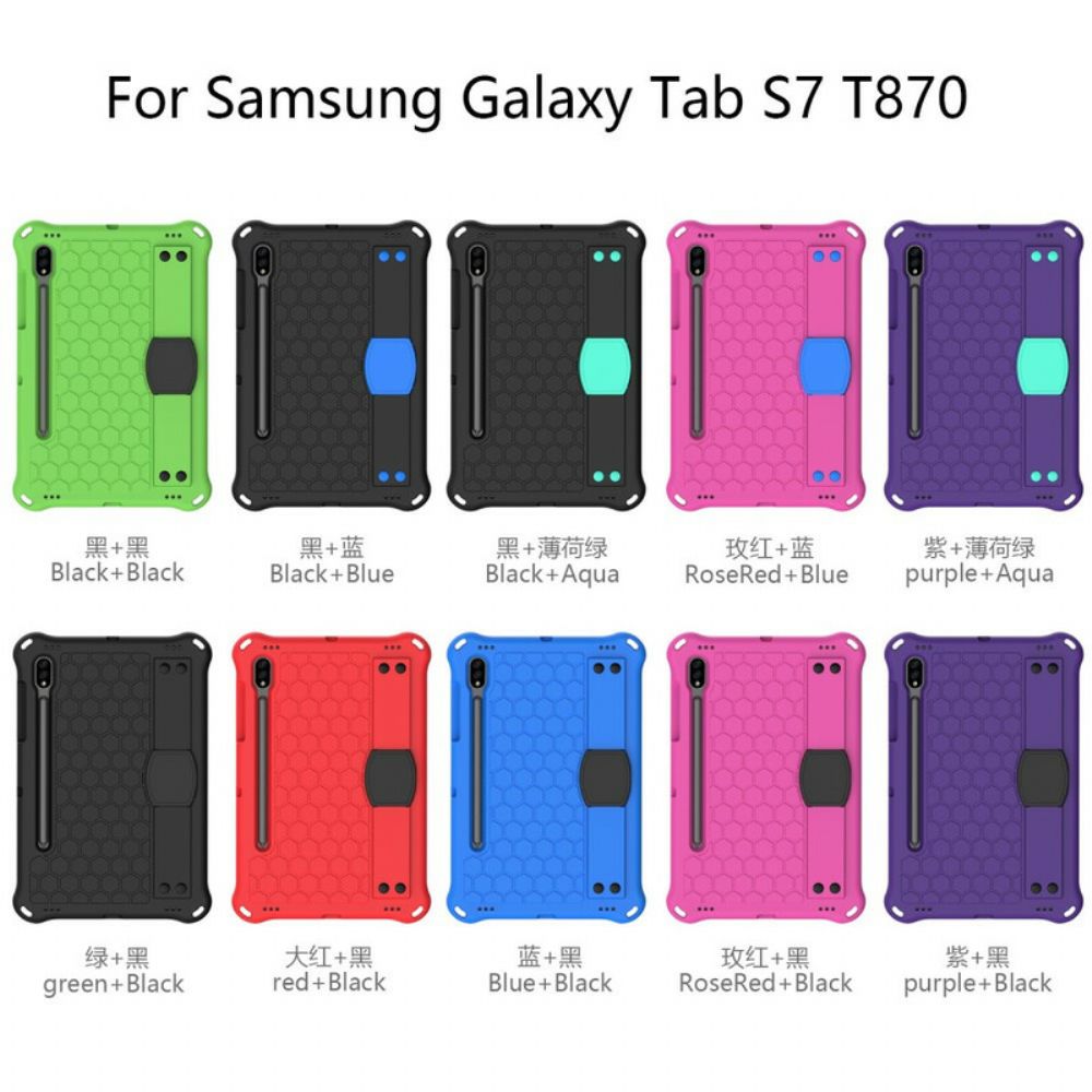 Hülle Für Samsung Galaxy Tab S7 / Tab S8 Eva Mit Haltegurt Und Schultergurt