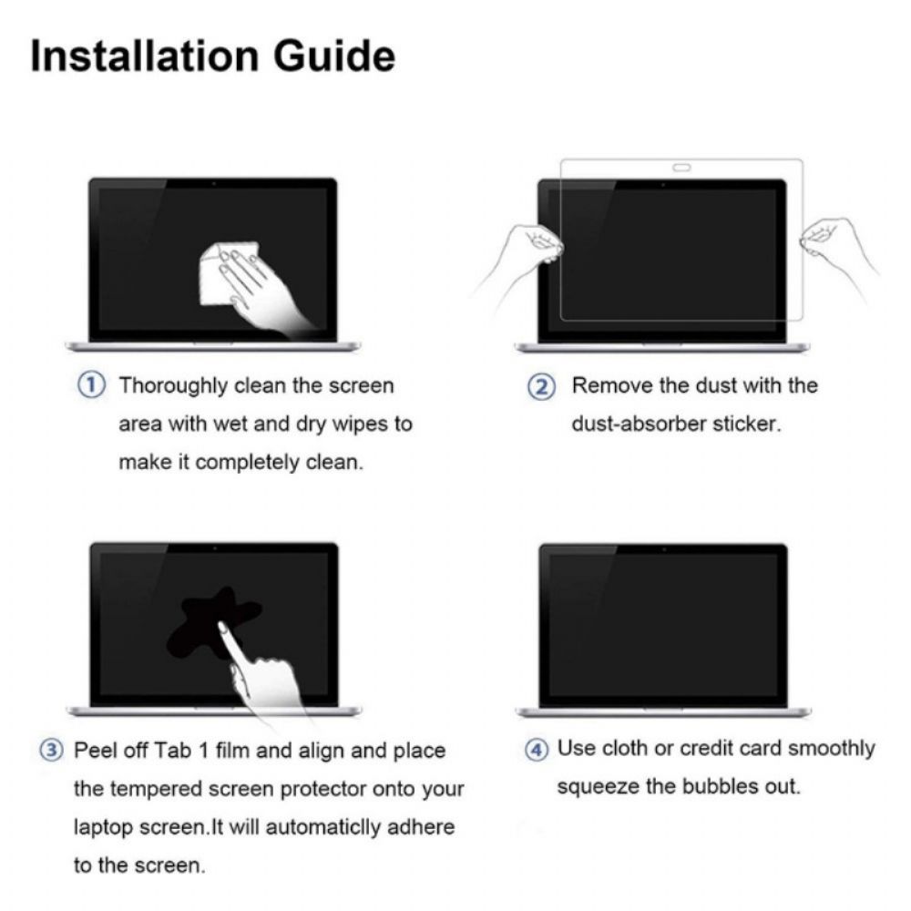 Schutzglas Aus Gehärtetem Glas Für Macbook Pro 13" (2024)