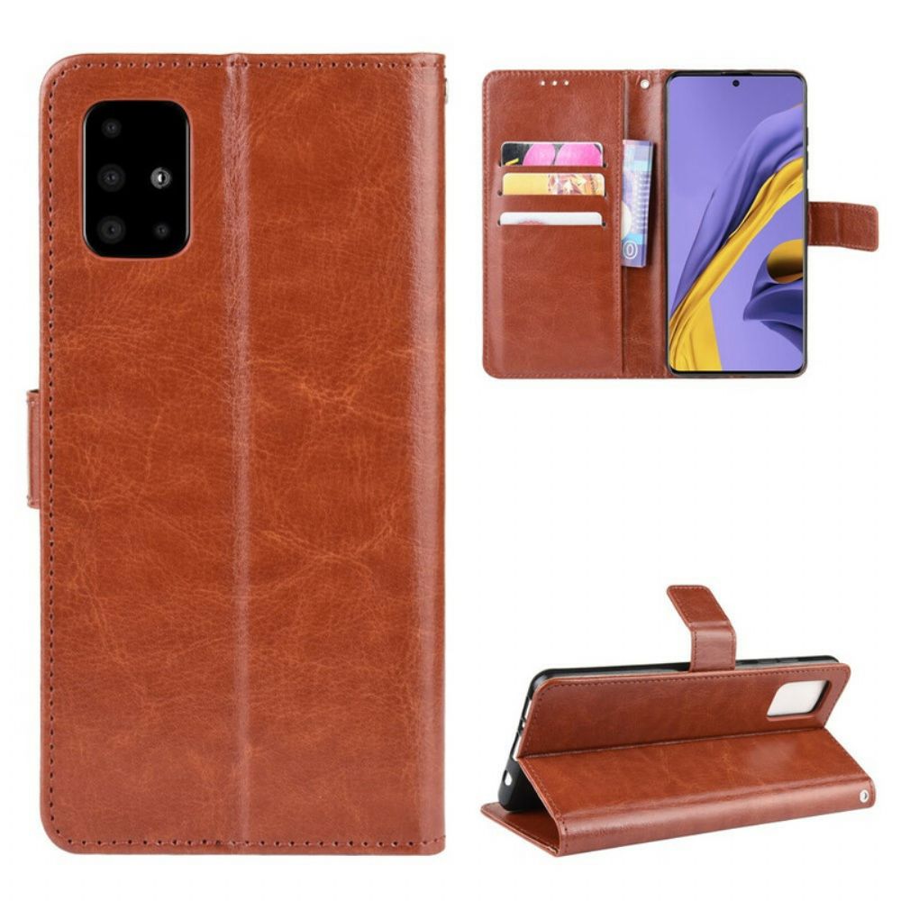 Flip Case Für Samsung Galaxy A51 Auffälliges Kunstleder