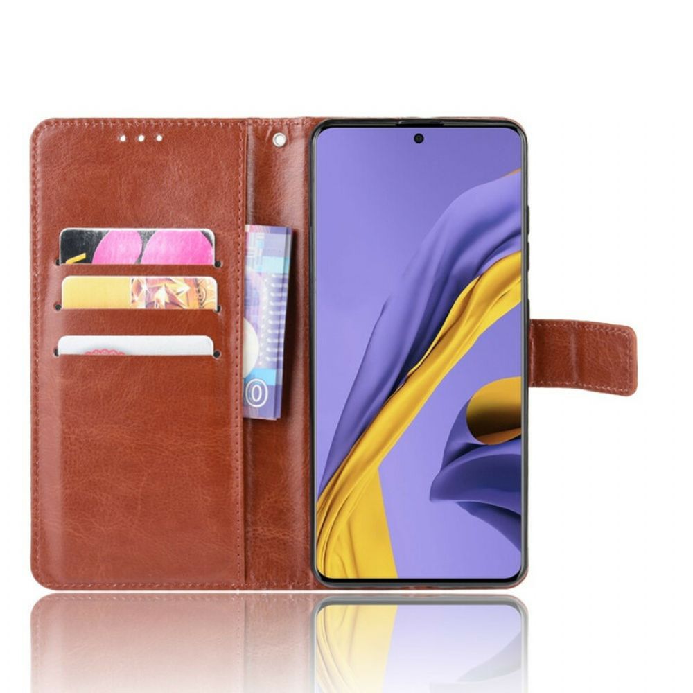 Flip Case Für Samsung Galaxy A51 Auffälliges Kunstleder