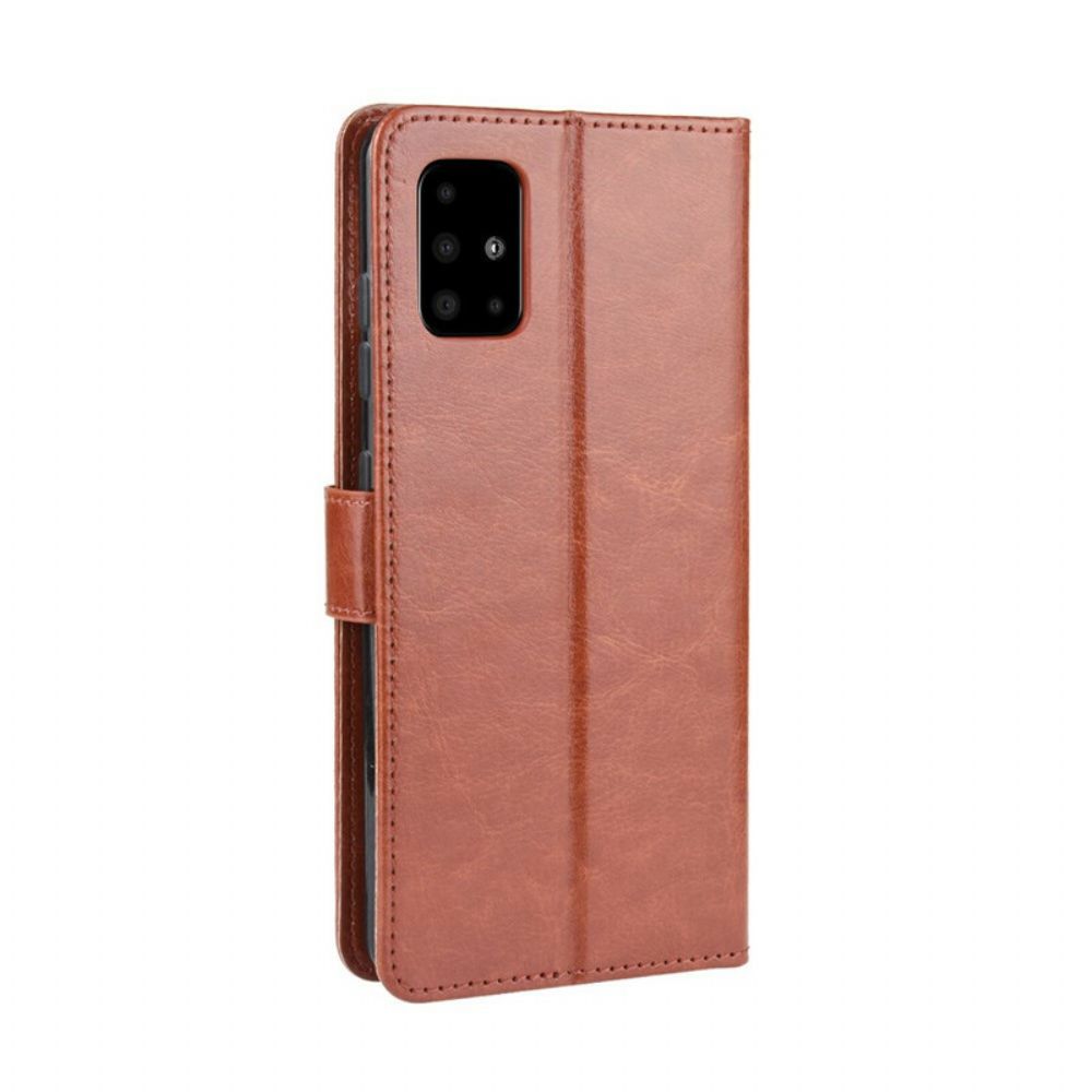 Flip Case Für Samsung Galaxy A51 Auffälliges Kunstleder