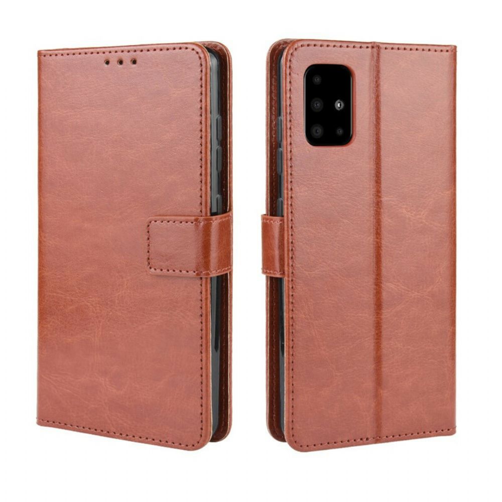 Flip Case Für Samsung Galaxy A51 Auffälliges Kunstleder