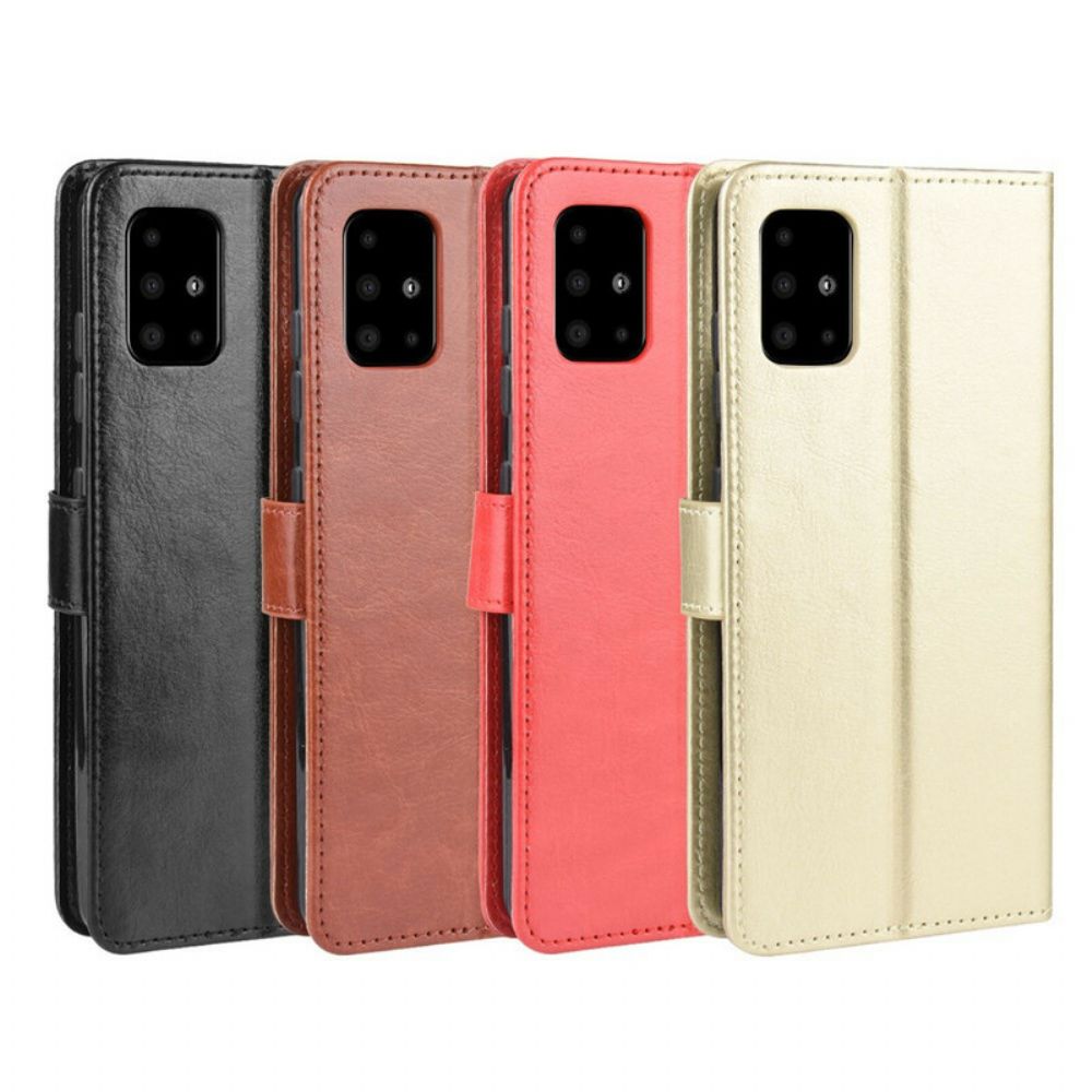 Flip Case Für Samsung Galaxy A51 Auffälliges Kunstleder