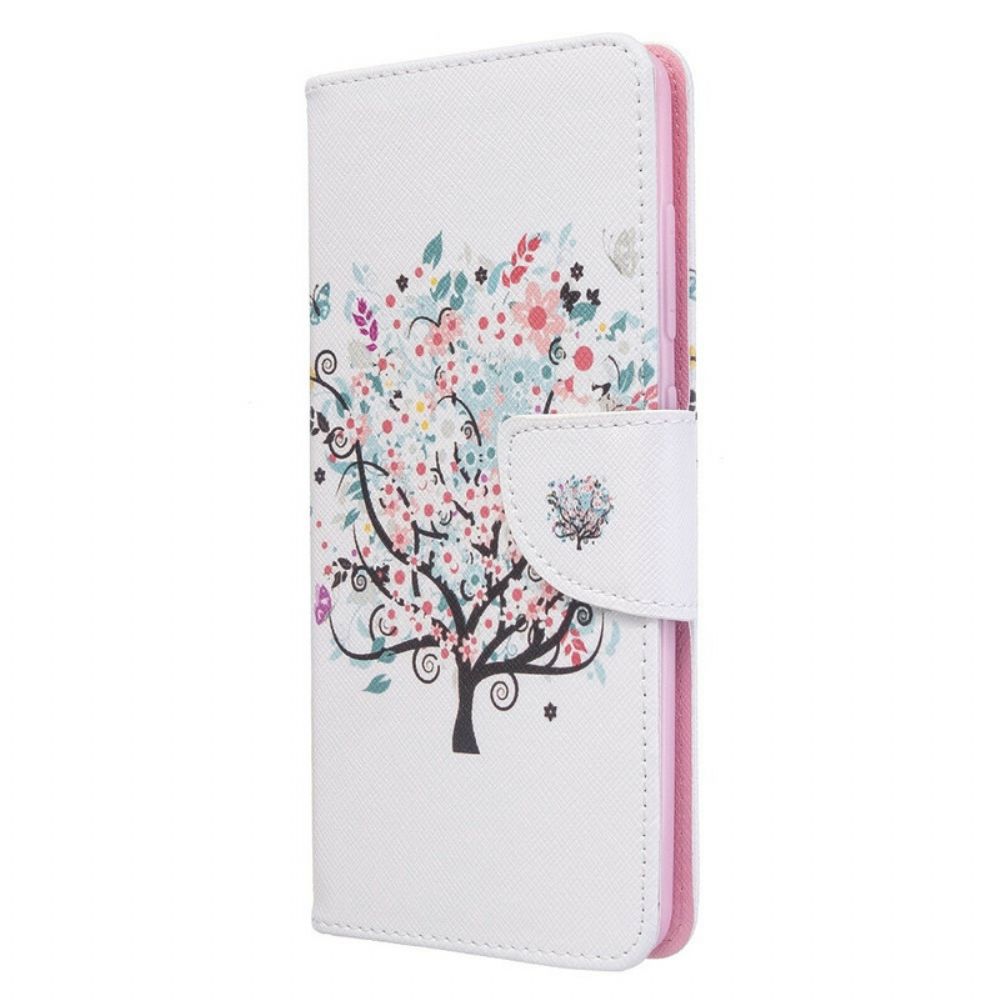 Flip Case Für Samsung Galaxy A51 Blumiger Baum