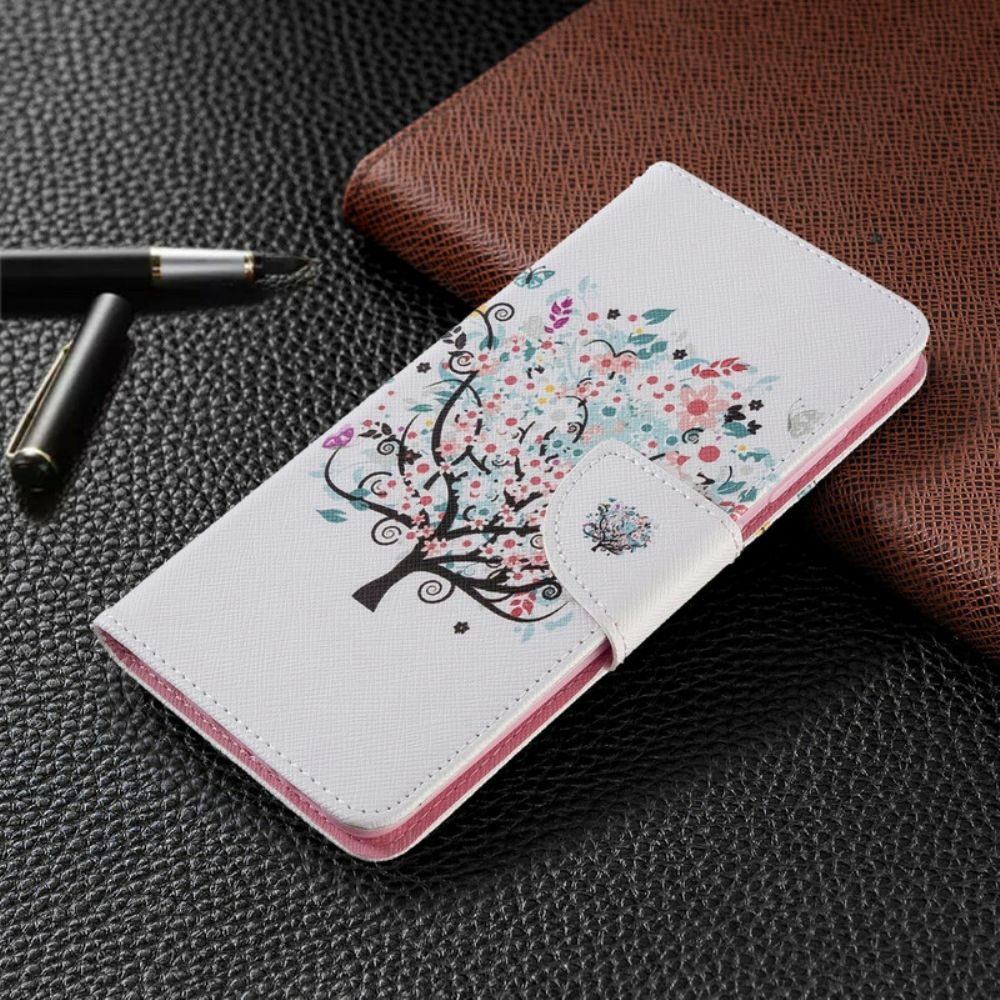 Flip Case Für Samsung Galaxy A51 Blumiger Baum