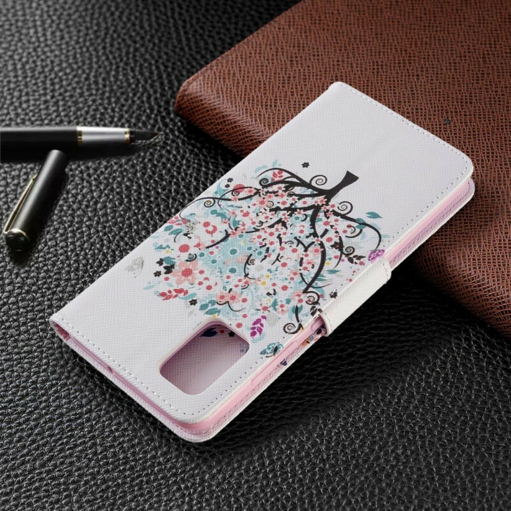 Flip Case Für Samsung Galaxy A51 Blumiger Baum