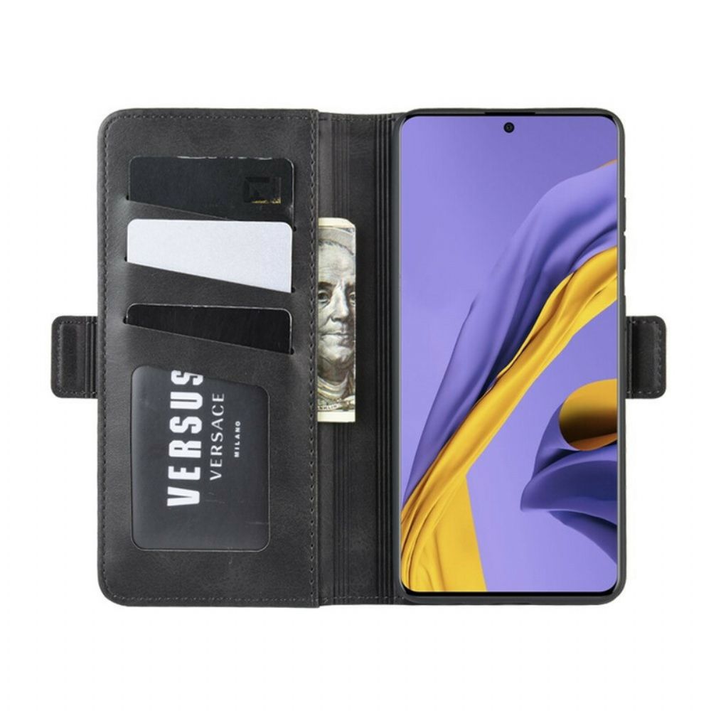 Flip Case Für Samsung Galaxy A51 Flip Case Doppelklappe