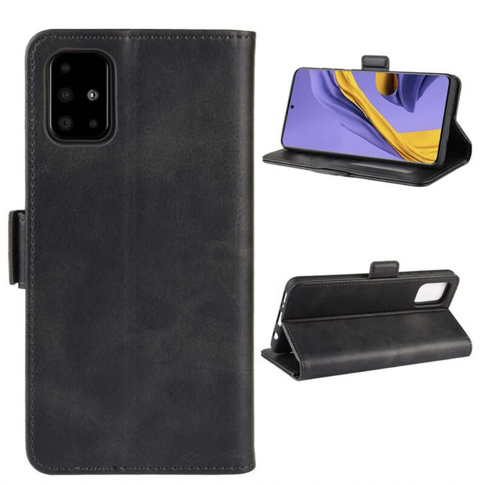 Flip Case Für Samsung Galaxy A51 Flip Case Doppelklappe