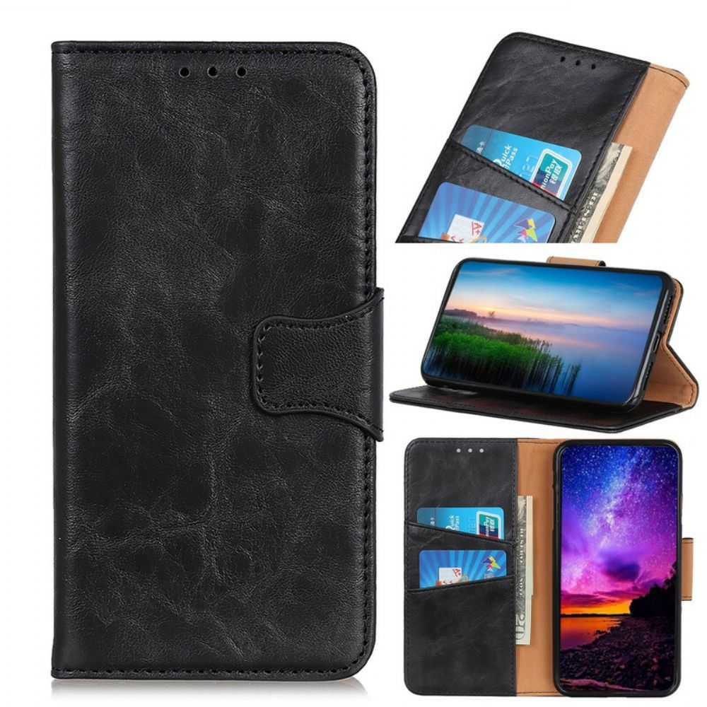 Flip Case Für Samsung Galaxy A51 Doppelseitige Magnetschiene