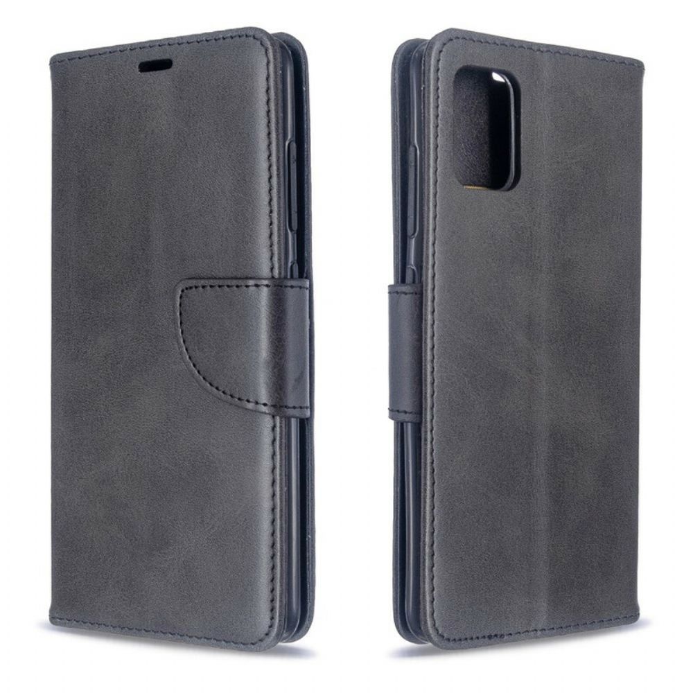 Flip Case Für Samsung Galaxy A51 Flip Case Glatte Schräge Klappe