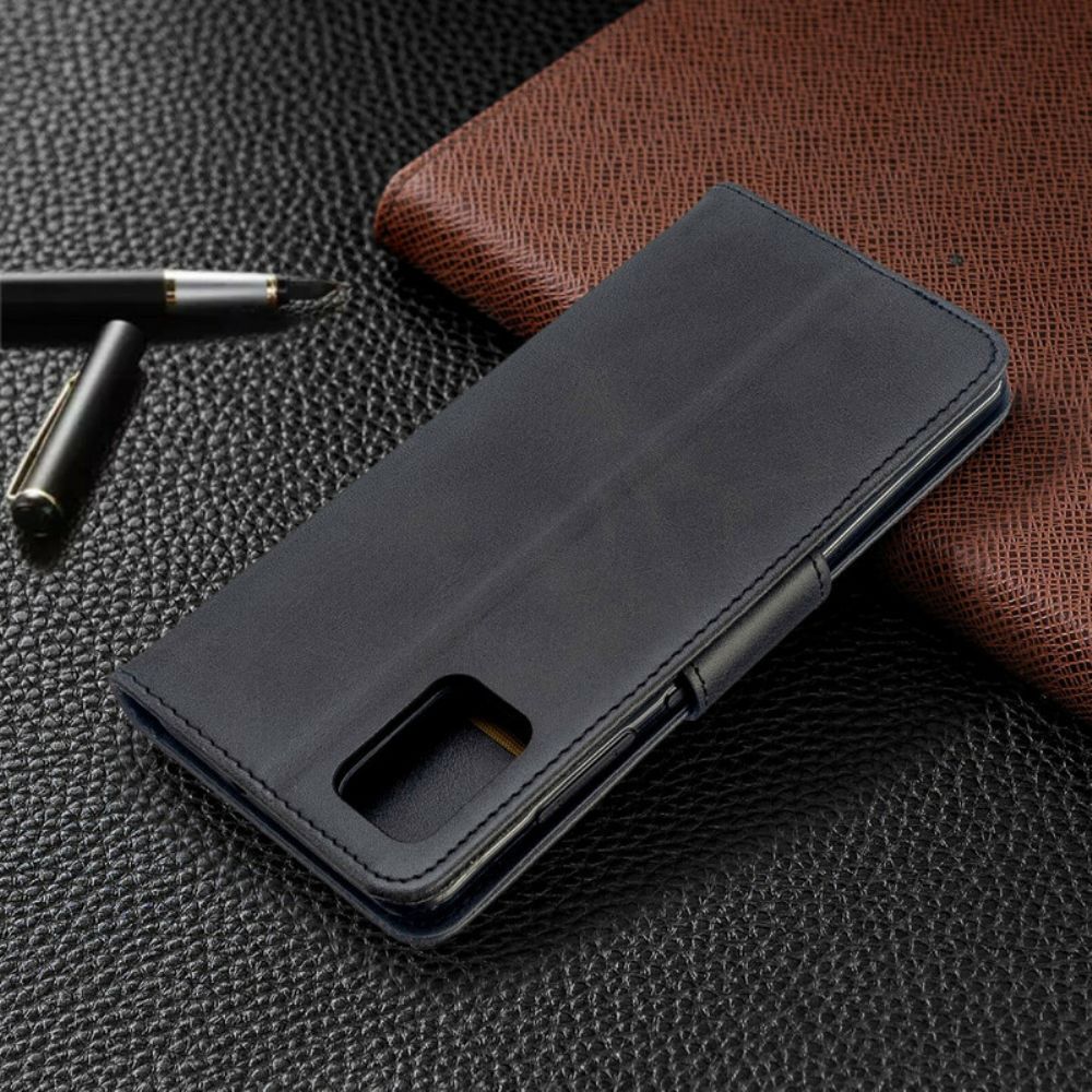 Flip Case Für Samsung Galaxy A51 Flip Case Glatte Schräge Klappe