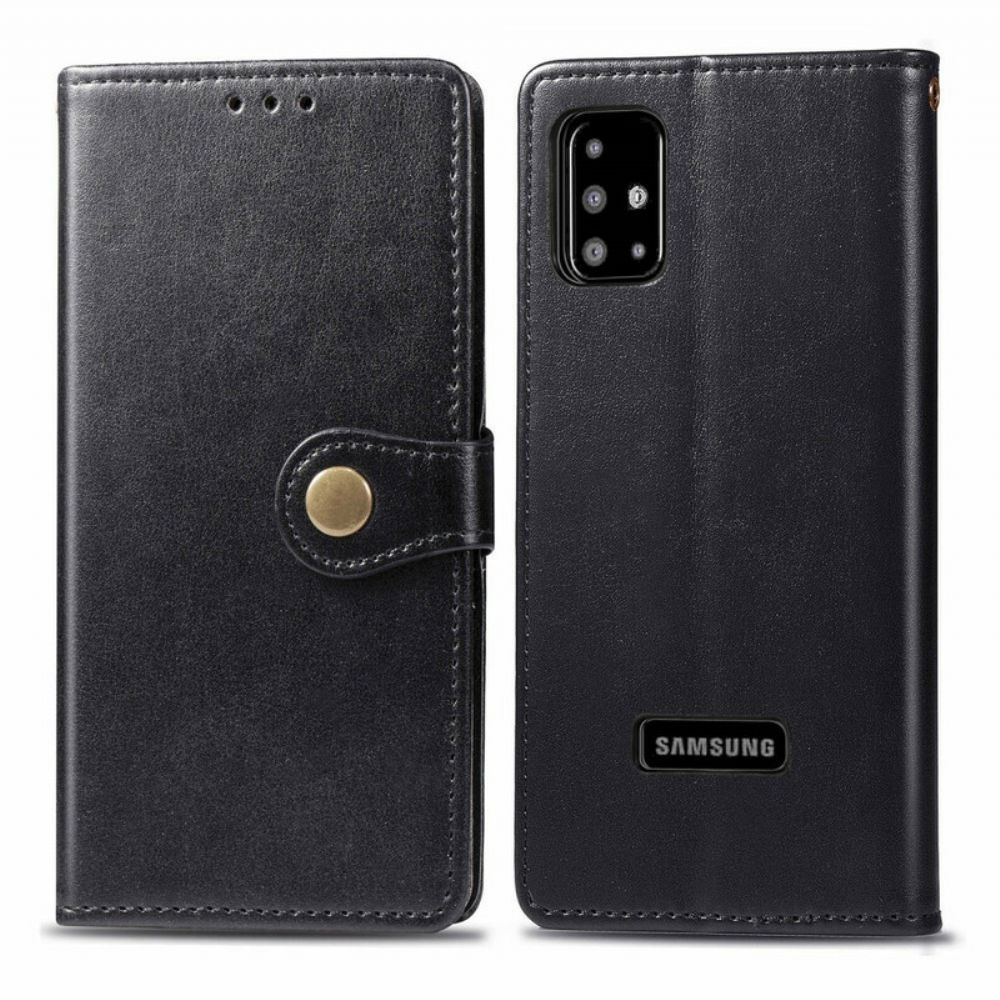 Flip Case Für Samsung Galaxy A51 Kunstleder Und Vintage-verschluss