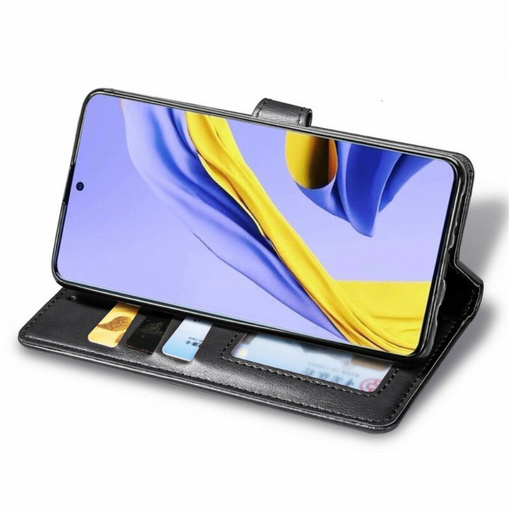 Flip Case Für Samsung Galaxy A51 Kunstleder Und Vintage-verschluss