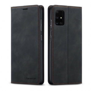 Flip Case Für Samsung Galaxy A51 Ledereffekt Vorw