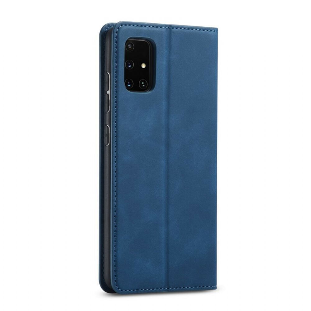 Flip Case Für Samsung Galaxy A51 Ledereffekt Vorw