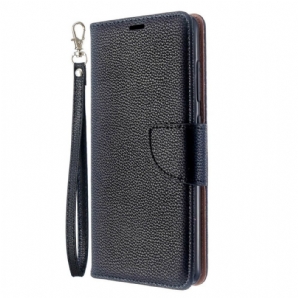 Flip Case Für Samsung Galaxy A51 Flip Case Litschi-klappe Schräg