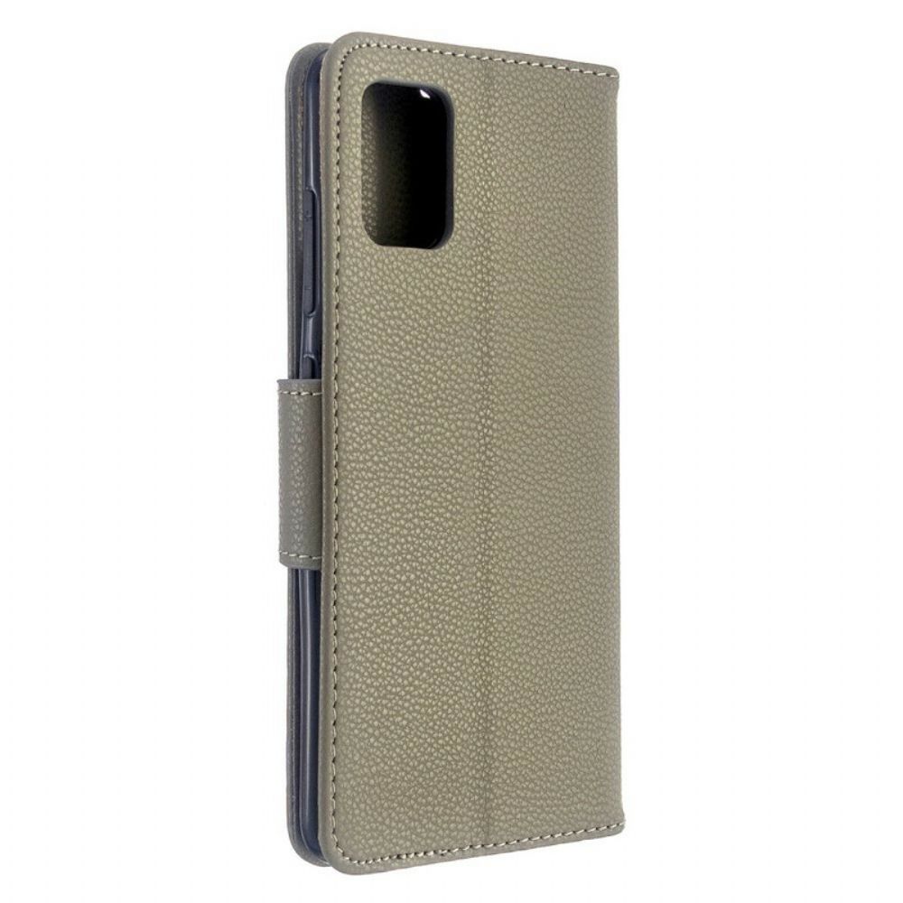 Flip Case Für Samsung Galaxy A51 Flip Case Litschi-klappe Schräg