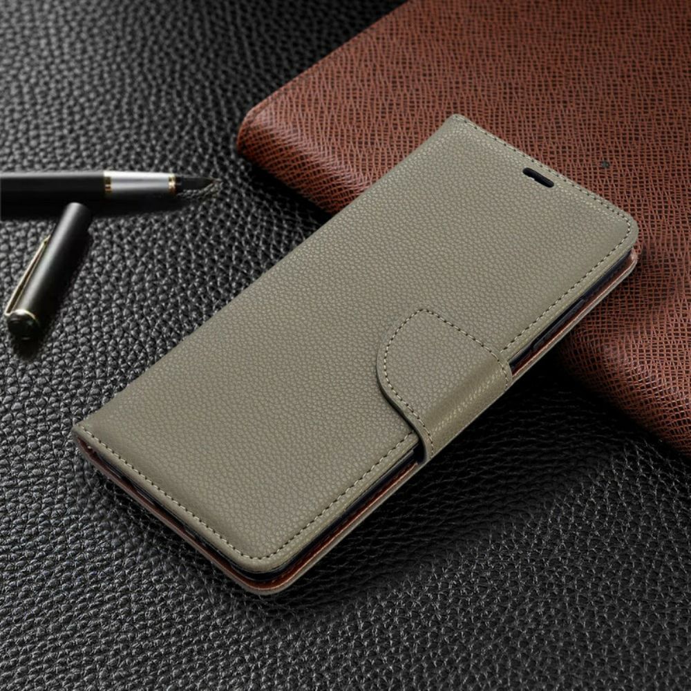 Flip Case Für Samsung Galaxy A51 Flip Case Litschi-klappe Schräg