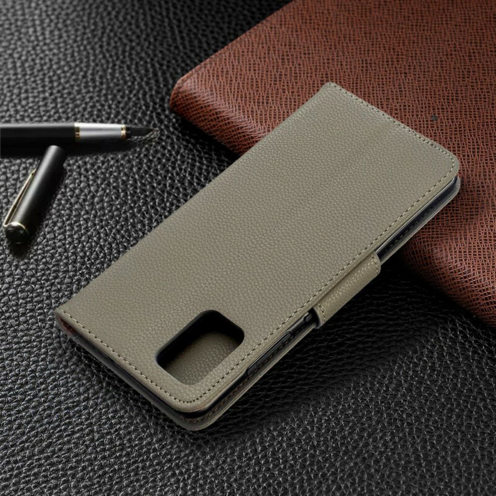 Flip Case Für Samsung Galaxy A51 Flip Case Litschi-klappe Schräg