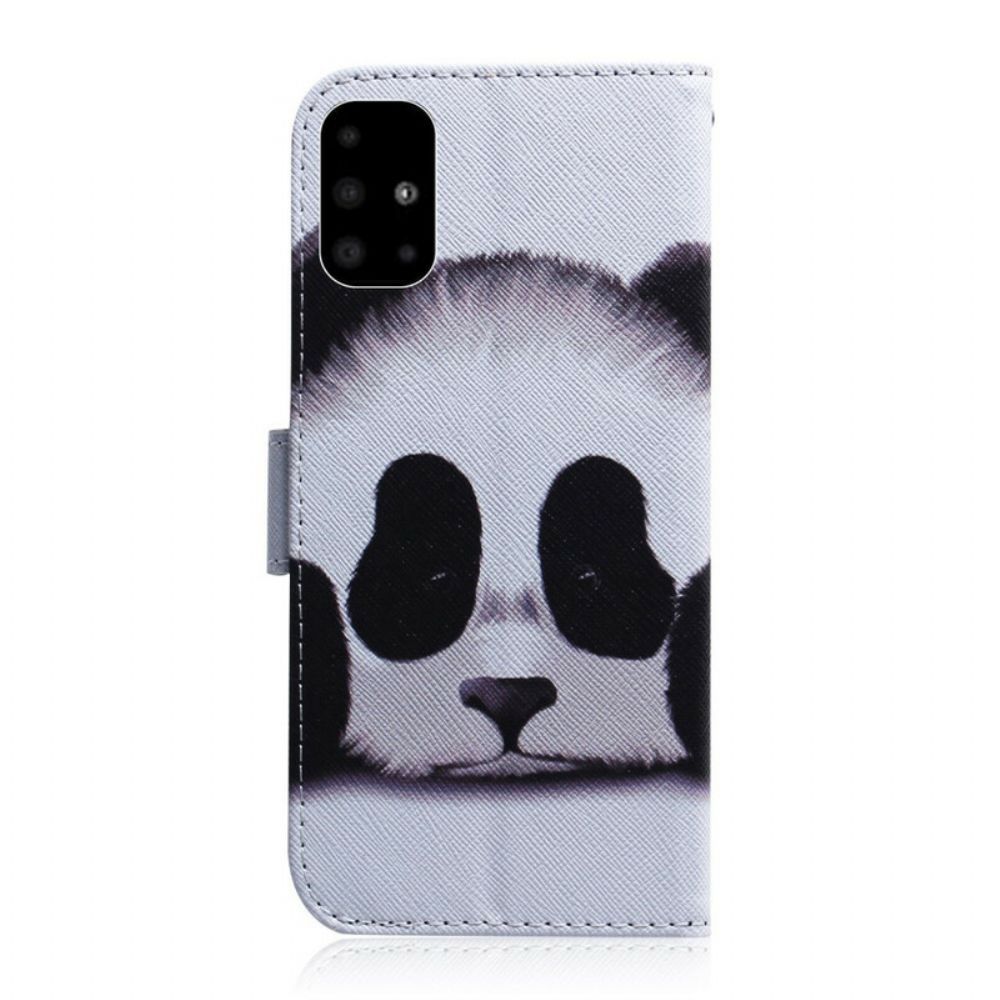 Flip Case Für Samsung Galaxy A51 Pandagesicht