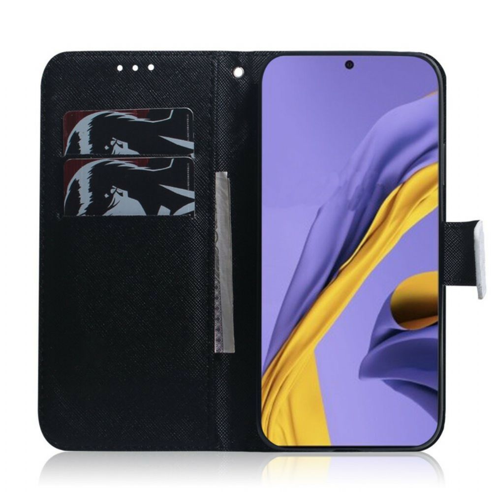 Flip Case Für Samsung Galaxy A51 Pandagesicht