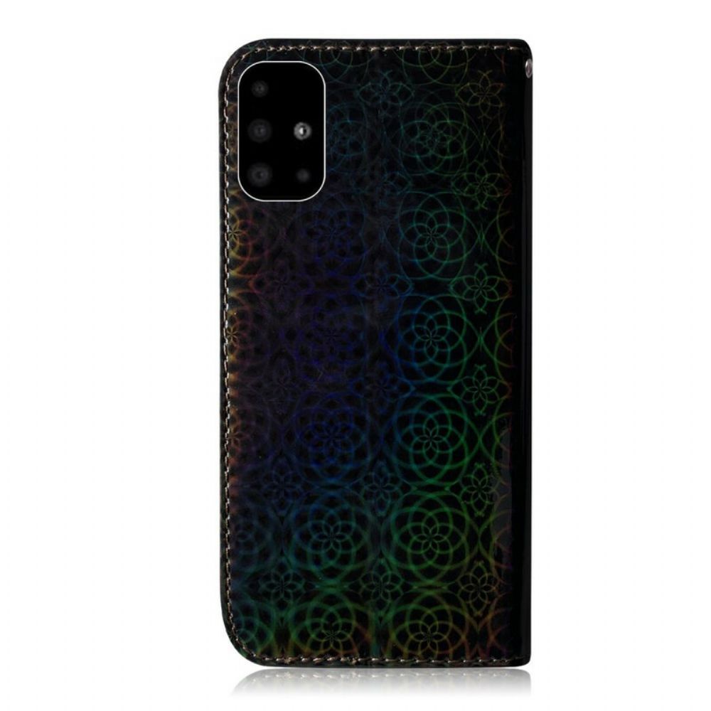 Flip Case Für Samsung Galaxy A51 Reine Farbe