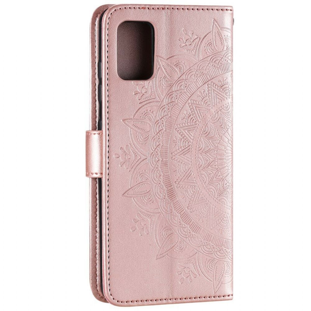 Flip Case Für Samsung Galaxy A51 Sonnen-mandala