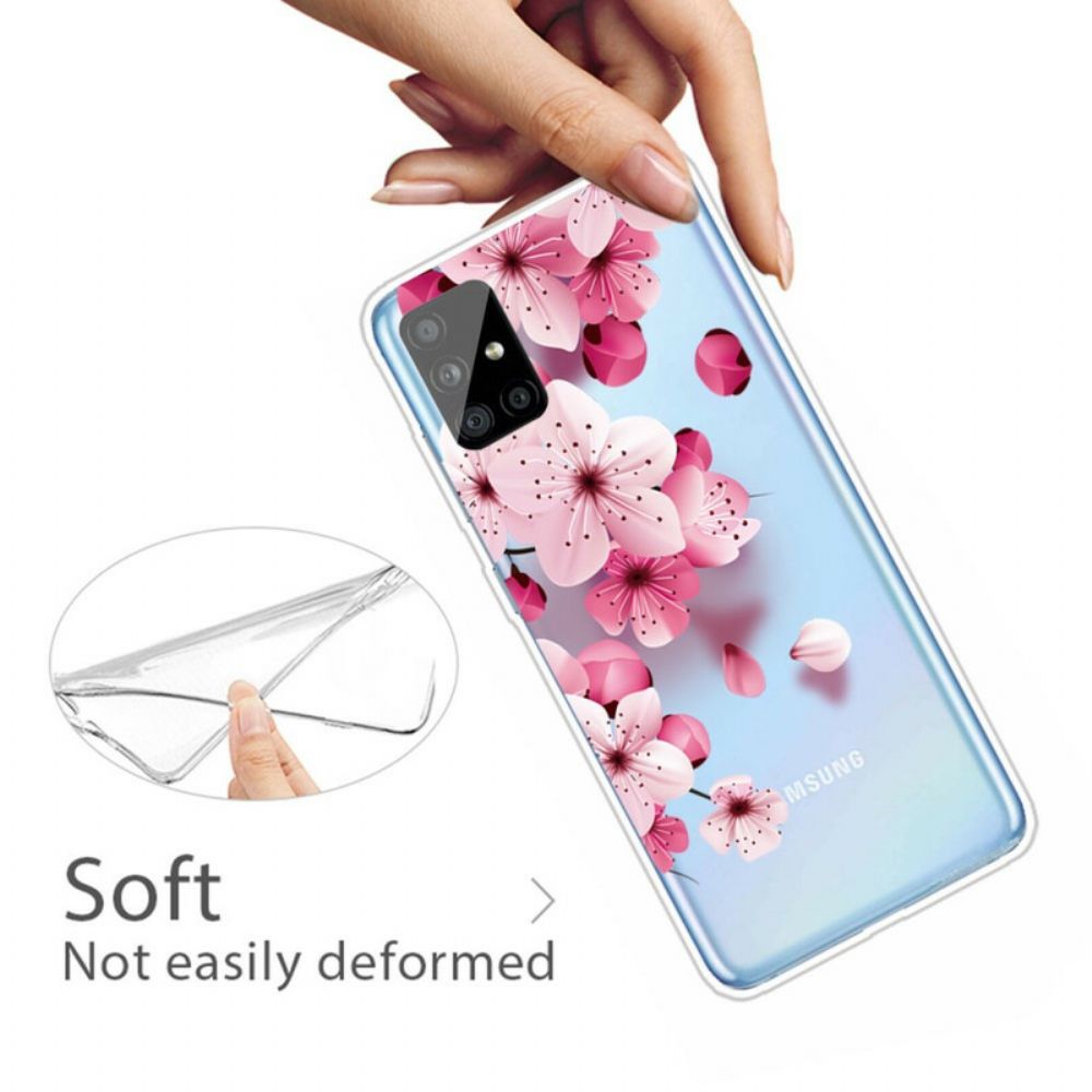 Handyhülle Für Samsung Galaxy A51 Kleine Rosa Blumen