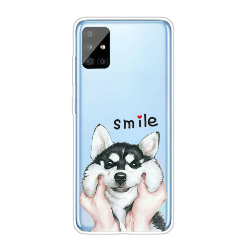 Handyhülle Für Samsung Galaxy A51 Lächle Hund